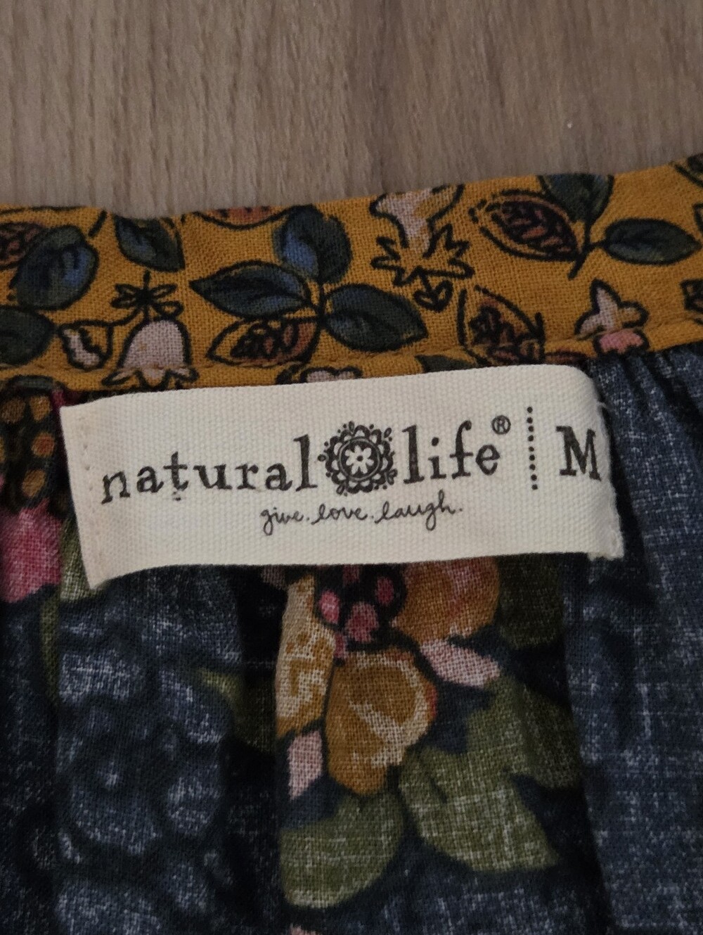 Natural Life Wmns Get Up & Go Blouse M Bohocore Hippie Cottage Capsule Floral - Picture 6 of 8